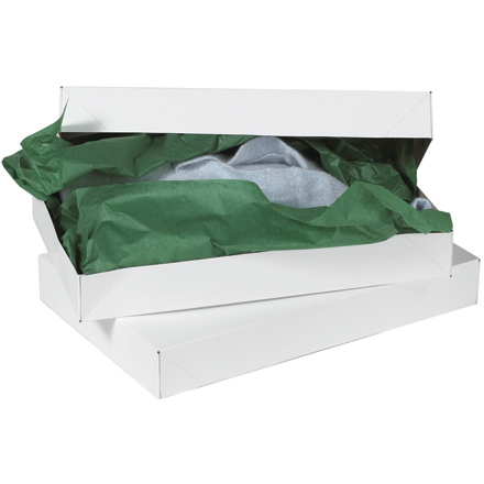 11 <span class='fraction'>1/2</span> x 8 <span class='fraction'>1/2</span> x 1 <span class='fraction'>5/8</span>" White Apparel Boxes