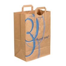 Flat Handle Grocery Bags