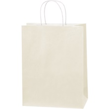 White Tinted Paper Shopping Bags