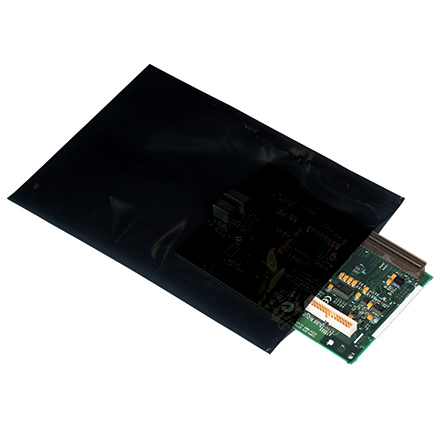 4 x 6" - 4 Mil Conductive Black Flat Poly Bags