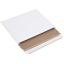 White Stayflats® Gusseted Mailers