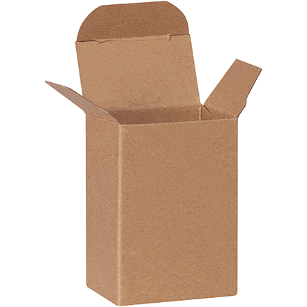 2 x 1 <span class='fraction'>1/4</span> x 3" Kraft Reverse Tuck Folding Cartons