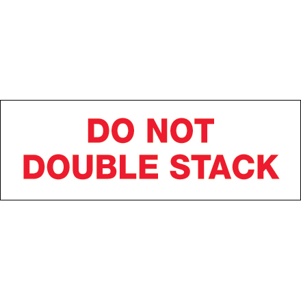 2" x 110 yds. - "Do Not Double Stack..." (18 Pack) Tape Logic<span class='rtm'>®</span> Messaged Carton Sealing Tape
