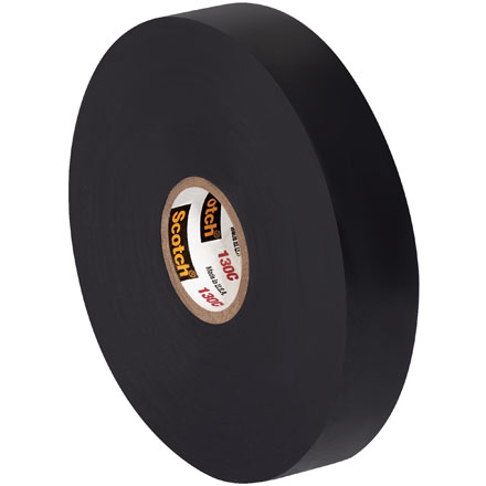 3/4" x 30' Black Scotch<span class='rtm'>®</span> Linerless Rubber Splicing Tape 130C